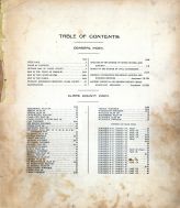 Table of Contents, Clark County 1915